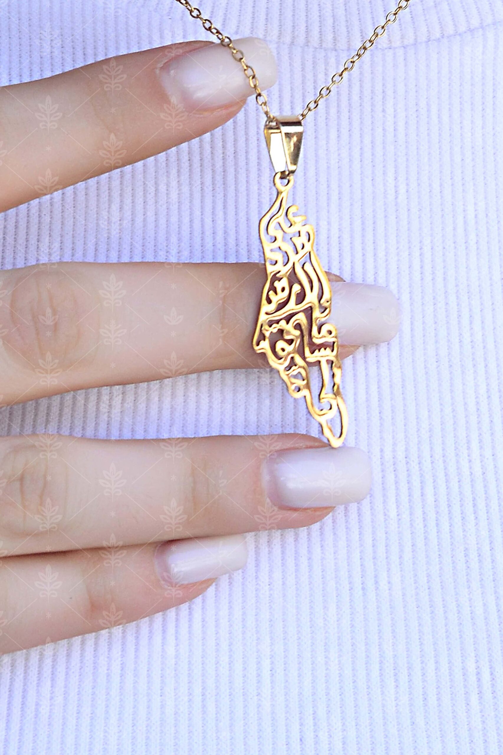 ABDOO necklace Map of Palestine - Image 1